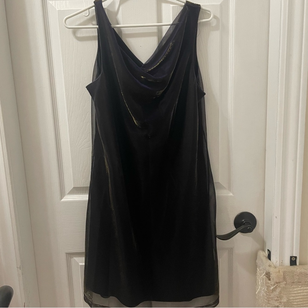 Vintage Sleeveless Cowl Neck Dress